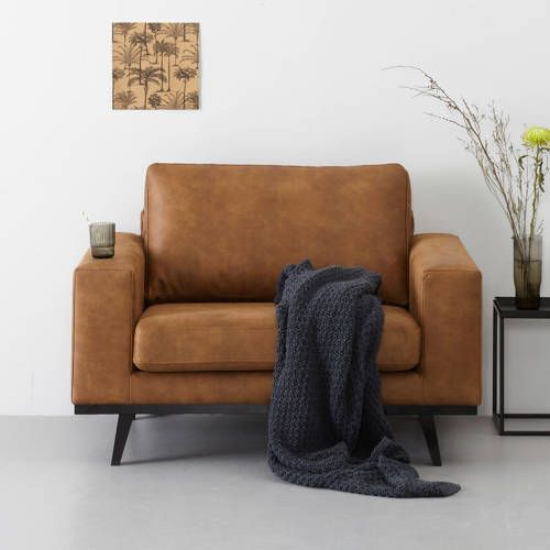 Wehkamp Home Torino Loveseat - Eco-leer - Cognac
