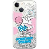 ERT GROUP mobiel telefoonhoesje voor Apple iPhone 13, Disney Minnie 055, glitter overloopeffect