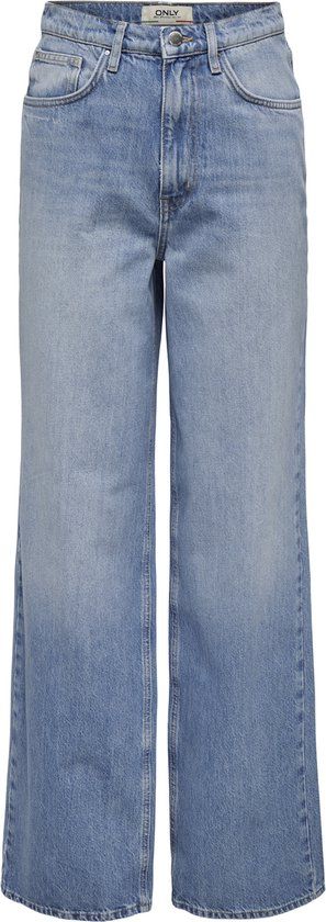 Only Jeans Onlhope Icon Ex Hw Wide Dnm Cro305 - Medium Blue Denim - W29/L32