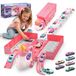 Merkloos Unicorn Toy Car Transporter - 160 cm Double Race Track - 6 Cars - For Girls Aged 2+