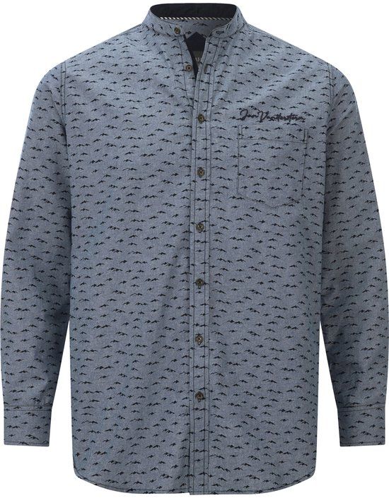 Jan Vanderstorm heren overhemd blauw
