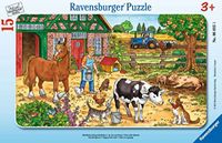 Ravensburger Happy Farm Life Frame Puzzle - 15 Pieces