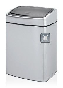 Brabantia Touch Bin Prullenbak - 10 liter - Rechthoekig - Zilver
