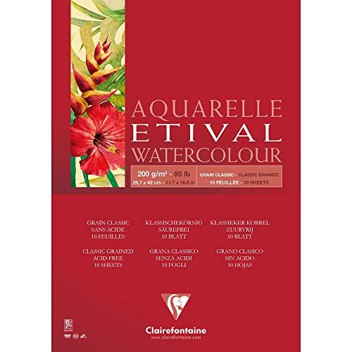 Clairefontaine Etival Classic Aquarel Schilder- en Tekenpad - A3 - 200 g/m² - 10 vellen