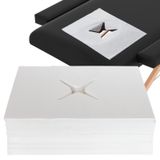 Merkloos Coussinets en microfibre pour masques faciaux, adaptés aux tables de massage et aux soins thérapeutiques