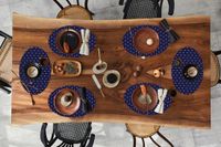Merkloos Ovale placemats - Strand - Zee - Anker - 6 stuks