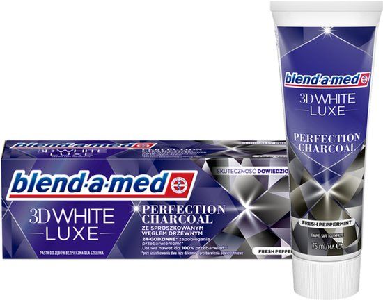 Blend-a-med 3D White Luxe Tandenbleekpasta Actieve Kool 75ml