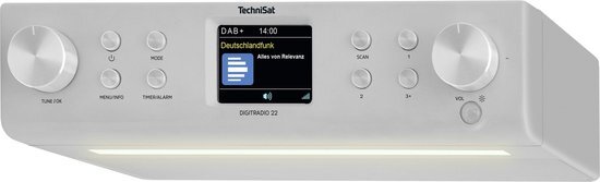 TechniSat DIGITRADIO 22 DAB+ onderbouwradio met bluetooth - zilver