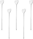 Cocktailprikkers en -spiesjes in roestvrij staal - Set van 10 - 11,2 cm - Metaal