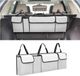 Autobak-organizer, étanche, avec 4 compartiments, bac pliable, gris-blanc