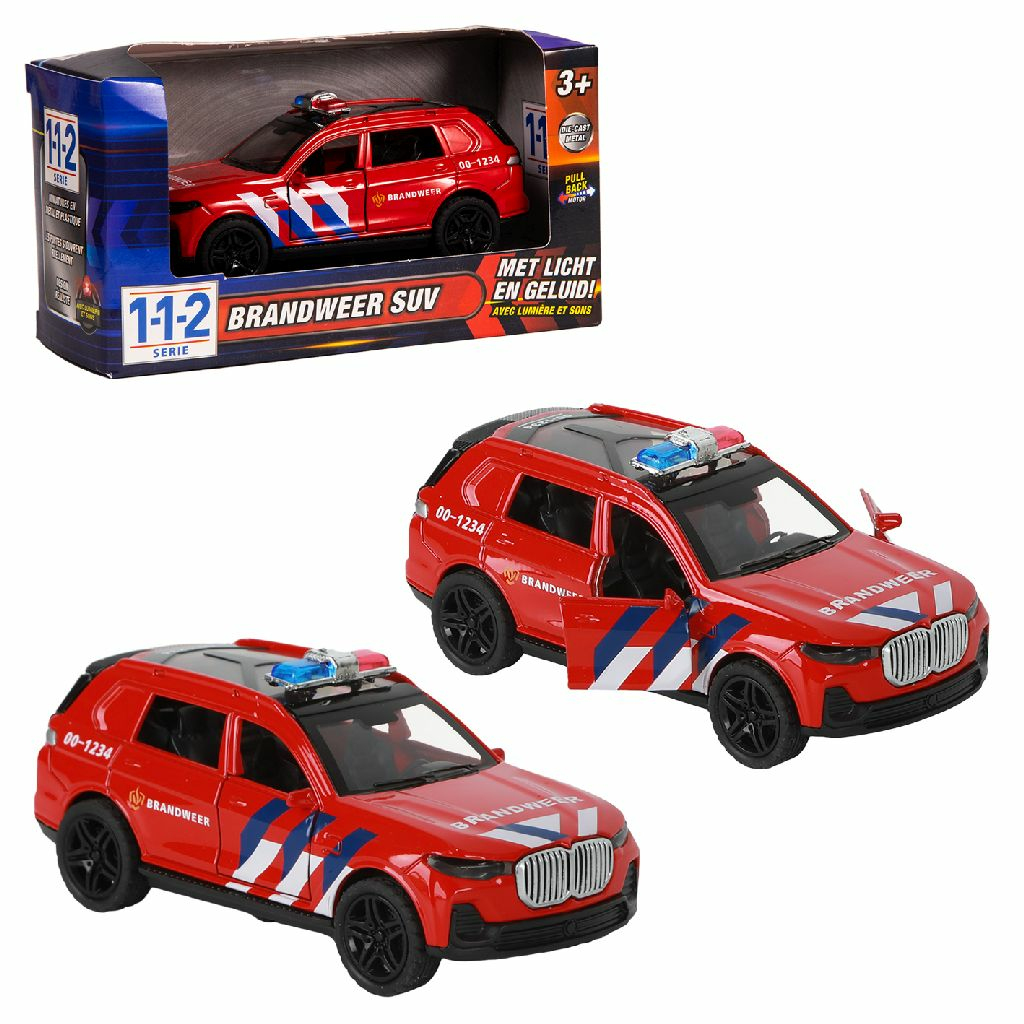 112 112 Brandweer Auto SUV 1:36 Met Licht+Geluid