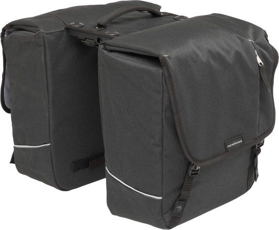New Looxs Nova Double Dubbele Fietstas Racktime 2.0 - 32 liter - Zwart