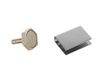 eliga Deurmagneet 22 mm met U-kleefplaat voor glazen deuren 8 mm