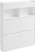 SoBuy Schoenenkast smal - 12 paar schoenen - 2 laden - 4 deuren - wit | FSR224-E-W