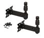 KOTARBAU® Set de 2 supports de fenêtre 68 mm à visser support de fenêtre loquet de fenêtre loquet de fenêtre loquet de fenêtre revêtement par poudre acier noir