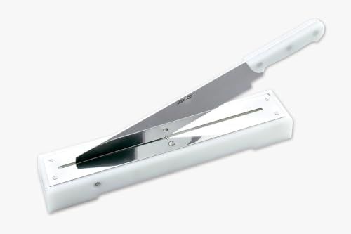ARCOS Broodmes van Roestvrij Staal 440 Mm met Wit Polyethyleen Handvat
