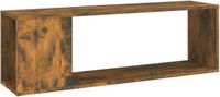 vidaXL Tv-meubel 100x24x32 cm bewerkt hout gerookt eikenkleurig