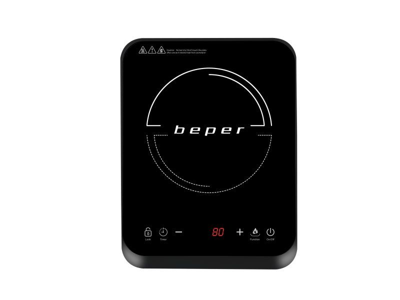 Beper BF.700 - 29cm Black Induction Cooktop - 1 Zone
