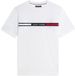 Tommy Hilfiger Heren T-shirt Ronde Hals Korte Mouw Regular Fit Katoen Wit