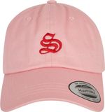 Mister Tee Letter Pink Low Profile Cap S Verstelbare pet - Zwart