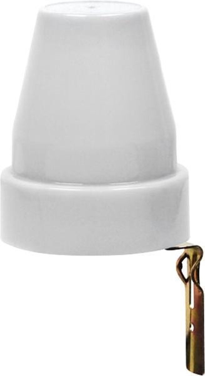 Qualu Schemerschakelaar Lichtsensor - Flexina - Spatwaterdicht IP44 - 1200W - 10A - Wit