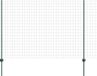 vidaXL Euro-hek met palen 10 x 1,6 m PVC-coated staal groen mesh