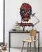 Komar Marvel muursticker Deadpool Meltpool - 50 x 70 cm