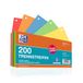 Oxford 200 pièces, 5 couleurs vives, perforé, pour le tri et la séparation de documents A4