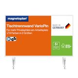 magnetoplan Holtz Office Support GmbH Magnetische tafelscheidingswand VarioPin, oranje, 80 x 50 cm