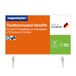 magnetoplan Holtz Office Support GmbH Magnetische tafelscheidingswand VarioPin, oranje, 80 x 50 cm