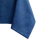 AmeliaHome Tafelkleed Lotuseffect Waterafstotend Linnenlook Donkerblauw Gaia 40x40 cm