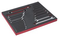 Bahco Foaminlay Fit&Go 3/3 avec clés plates et clés à cliquet - 28 pièces - FF1A3005