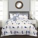 Lush Decor Rowley Vogels Quilt Navy 7-delig Set King