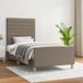 Maison Exclusive - Cadre de lit sans matelas, taupe, 90x200 cm, rembourré