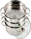 Kinghoff 3320 stoompan - Ø24 cm - RVS