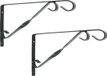 Nature Muurhaken - 2x - groen - 21.5 x 40 cm - geplastificeerd verzinkt staal - hanging basket haak
