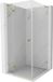 Mexen Lunar L porte de douche pivotante gauche 100 x 100 cm, transparent, or