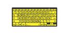Logickeyboard LKB-LPBY-BTPC-DE Bluetooth QWERTZ Allemand Noir, Jaune