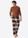 Schiesser Mix+Relax pyjamabroek Heren Toffee Gestreept Katoen Maat 48