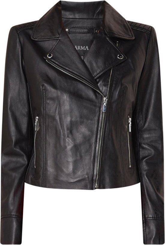 Studio AR Biker Jack Cherry - Zwart - Dames - Maat M