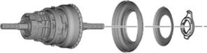 Shimano Binnenwerk 175,5mm remnaaf SG-C3000-7C-DX Zilver