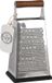 Excellent Houseware Rasp 4-zijdig met houten handvat - anti-slip bodem