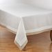 SARO LIFESTYLE 1982.I67160B Tafelkleed met dubbele laag 67" x 180" Gebroken Wit