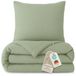 Mousseline Beddengoed 155x220 cm met Ritssluiting en Bevestigingsbanden