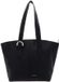 Coccinelle Leren schoudertas shopper Fern Handbag Grained Leather Noir zwart