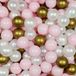 Mimii Ballen voor ballenbak 7cm 500st lichtroze, parelmoer, oud goud