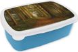 MuchoWow Broodtrommel Blauw - Lunchbox - 18x12x6 cm - BPA-vrij - Luchtdicht