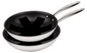 Set de casseroles 24+28 cm, acier inoxydable, revêtement antiadhésif, 2 pièces