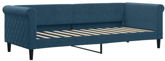 vidaXL Slaapbank 80x200 cm fluweel blauw