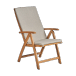 Icecat 1898 Coussin Långö pour chaise de terrasse Gris clair